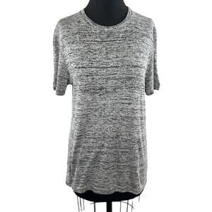 THEORY Men's Gray Melange Koree Heathered Short Sleeve Basic Tee Shirt Top L